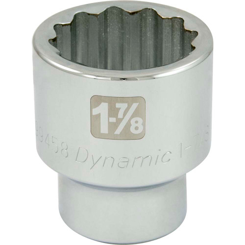 Dynamic Tools 1-7/8" X 1" Drive, 12 Point Standard Length, Chrome Socket (D099458) Main Image