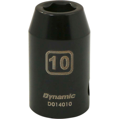 Dynamic Tools 1/2" Drive 6 Point Metric, 10mm Standard Length, Impact Socket (D014010) Main Image