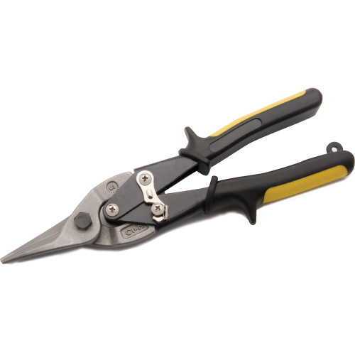 Dynamic Tools 10" Aviation Snips, Cuts Straight, Yellow Handle (D055029) Main Image