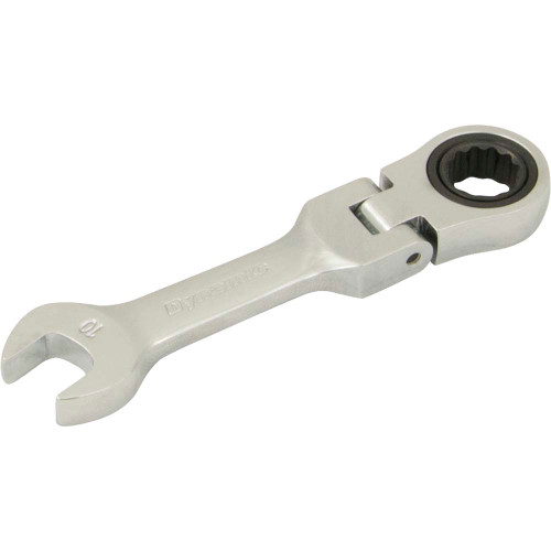 Dynamic Tools 10mm Stubby Flex Head Ratcheting Wrench (D076310) Main Image