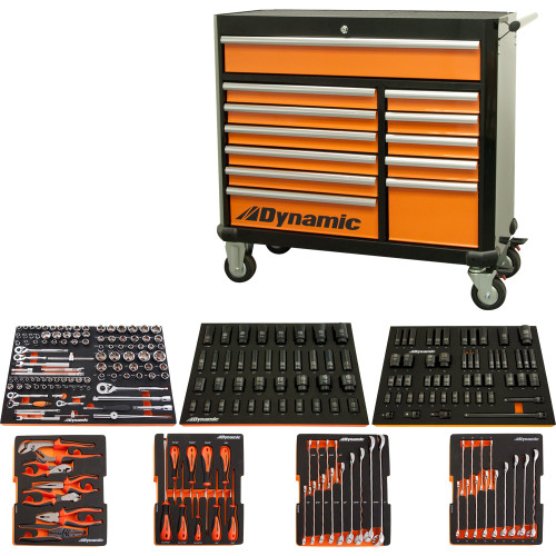 Dynamic Tools 245 Piece Heavy-duty Mechanic Master Set With Tool Box and Foam Tray Organizers (D096002-FO) Main Image
