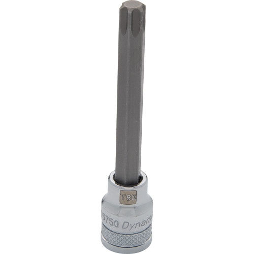 Dynamic Tools 3/8" Drive Torx® Head, T15 Long Bit, Chrome Finish Socket (D006715) Main Image