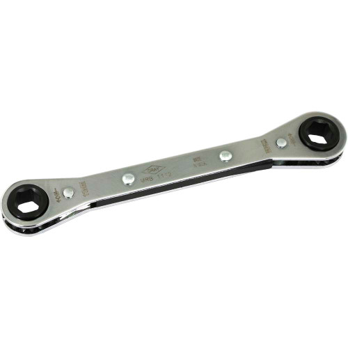 Gray Tools 11mm X 12mm 6 Point, Flat Ratcheting Box Wrench, Mirror Chrome Finish (MRB1112) Main Image