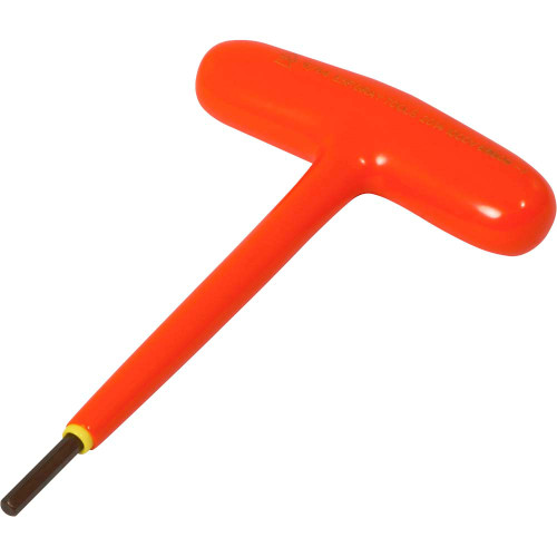 Gray Tools 9/64" S2 T-handle Hex Key, 1000V Insulated (68609-I) Main Image