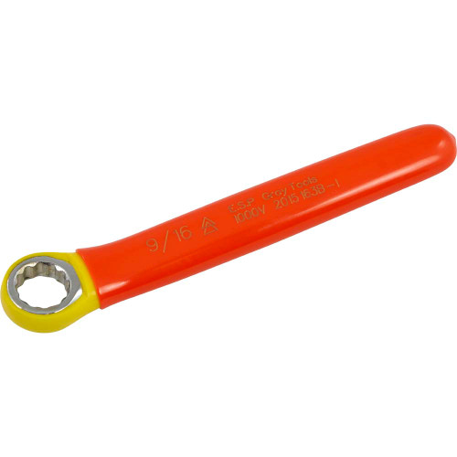 Gray Tools Box End Wrench 9/16", 1000V Insulated (163B-I) Main Image