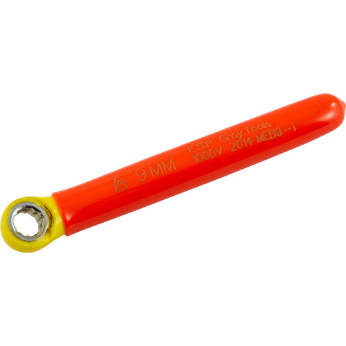 Gray Tools Box End Wrench 9mm, 1000V Insulated (MEB9-I) Main Image