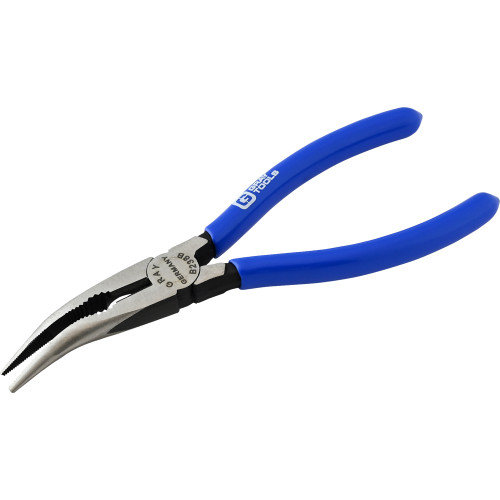 Gray Tools Needle Nose Pliers, 45 Degree Curve With Cutter, 6-1/4" Long, 2" Jaw (B238B) Main Image