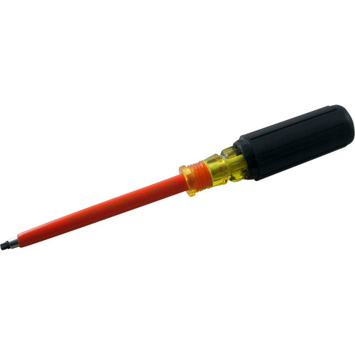 Gray Tools No. 1 Extra Long, Square Recess Screwdriver, 6-1/4" Blade, 1000V Insulated (RB221-I) Main Image