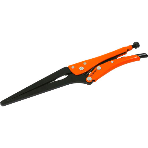 Grip-on 12" Locking Pliers, 5-1/16" Jaw Opening, Long Nose (127-12) Main Image