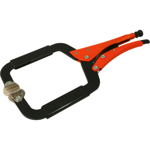 Grip-on 14" Locking C-clamp Plier, With Swivel Pads, 4-7/8" Jaw Opening (224-14) Main Image