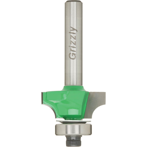 Grizzly Industrial 1/4 Inch Shank Roundover Router Bit, Grizzly Industrial 1/4 Inch Shank Roundover Router Bit w/ 3/16" Radius, Grizzly Industrial 1/4 Inch Shank Roundover Router Bit w/ 1/4" Radius, Grizzly Industrial 1/4 Inch Shank Roundover Router Bit w/ 5/16" Radius, Grizzly Industrial 1/4 Inch Shank Roundover Router Bit w/ 3/8" Radius, Grizzly Industrial 1/4 Inch Shank Roundover Router Bit w/ 1/2" Radius