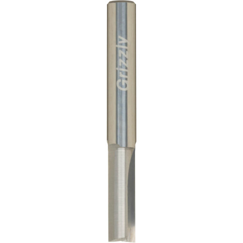 Grizzly Industrial Solid Carbide Straight Bit in white background
