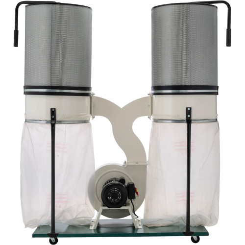Grizzly Industrial 3 HP Double Canister Dust Collector (G0562ZP) | JB Tools