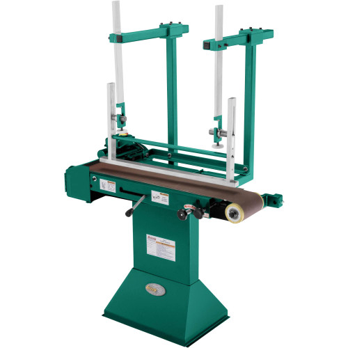 Grizzly Industrial Guitar Fretboard Radiusing Sander in white background, Back view of Grizzly Industrial Guitar Fretboard Radiusing Sander, Details of Grizzly Industrial Guitar Fretboard Radiusing Sander, Close-up of Grizzly Industrial Guitar Fretboard Radiusing Sander