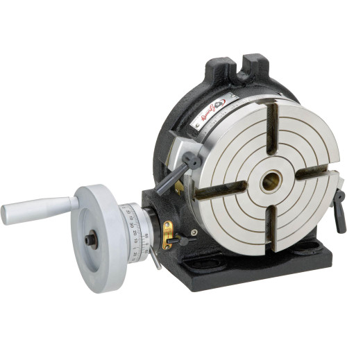 Grizzly Industrial 6" Combination Rotary Table in white background