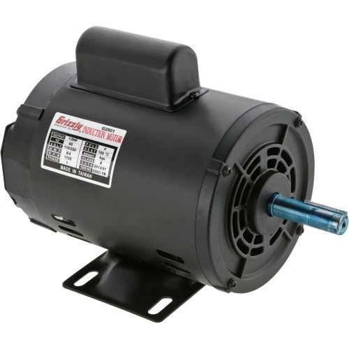 Grizzly Industrial Motor 1/2 HP Single-Phase Open 110V/220V, Grizzly Industrial Motor 1/2 HP Single-Phase Open 110V/220V w/ 1725 RPM, Grizzly Industrial Motor 1/2 HP Single-Phase Open 110V/220V w/ 3450 RPM, Motor Schematic of Grizzly Industrial Motor 1/2 HP Single-Phase Open 110V/220V, Close up view of Grizzly Industrial Motor 1/2 HP Single-Phase Open 110V/220V