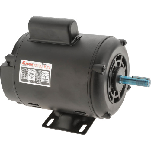 Grizzly Industrial Motor 3/4 HP Single-Phase Open 110V/220V, Grizzly Industrial Motor 3/4 HP Single-Phase Open 110V/220V w/ 1725 RPM, Grizzly Industrial Motor 3/4 HP Single-Phase Open 110V/220V w/ 3450 RPM, Motor Schematic of Grizzly Industrial Motor 3/4 HP Single-Phase Open 110V/220V