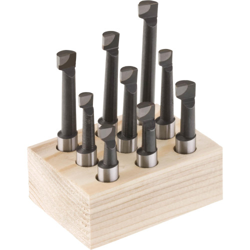 Grizzly Industrial Carbide Boring Bar 9 pc. Set, Grizzly Industrial Carbide Boring Bar 9 pc. Set 3/8" Shank, Grizzly Industrial Carbide Boring Bar 9 pc. Set 1/2" Shank