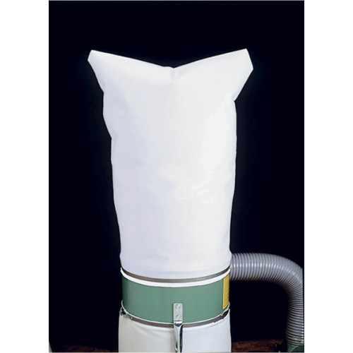 Detailed view of Grizzly Industrial 2.5 Micron Dust Bag - Large for G1028, G1029 & G1030 Series, Grizzly Industrial 2.5 Micron Dust Bag - Large for G1028, G1029 & G1030 Series in white background, Close up view of Grizzly Industrial 2.5 Micron Dust Bag - Large for G1028, G1029 & G1030 Series