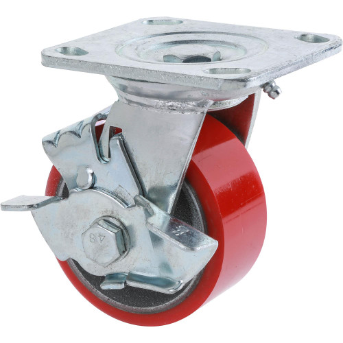 Grizzly Industrial Heavy-Duty Swivel Caster w/ Brake, Grizzly Industrial 4" Heavy-Duty Swivel Caster w/ Brake, Grizzly Industrial 5" Heavy-Duty Swivel Caster w/ Brake, Grizzly Industrial 6" Heavy-Duty Swivel Caster w/ Brake, Grizzly Industrial 8" Heavy-Duty Swivel Caster w/ Brake