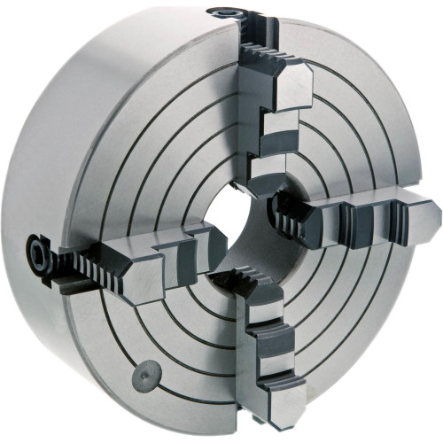 Grizzly Industrial 10" 4-Jaw Independent Chuck D1-6 in white background