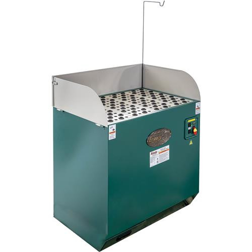 Front view of Grizzly Industrial Downdraft Table, Grizzly Industrial 23" x 31" Downdraft Table, Grizzly Industrial 28" x 39" Downdraft Table, Detailed view of Grizzly Industrial Downdraft Table, Back view of Grizzly Industrial Downdraft Table, Close up view of Grizzly Industrial Downdraft Table, Top view of Grizzly Industrial Downdraft Table