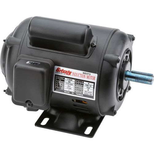 Detailed view of Grizzly Industrial Motor 1/2 HP Single-Phase 1725 RPM ODP, Motor Schematic of Grizzly Industrial Motor Single-Phase 1725 RPM ODP