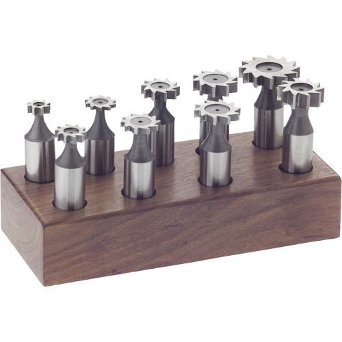 Detailed view of Grizzly Industrial 9 Piece Woodruff Key Seat Cutter Set