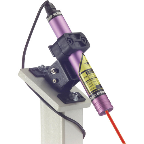 Grizzly Industrial Laser Guide & Stand in White Background, Side view of Grizzly Industrial Laser Guide & Stand, Detailed view of Grizzly Industrial Laser Guide & Stand