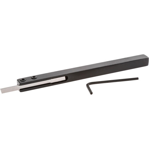 Grizzly Industrial Long Parting Off Tool in white background