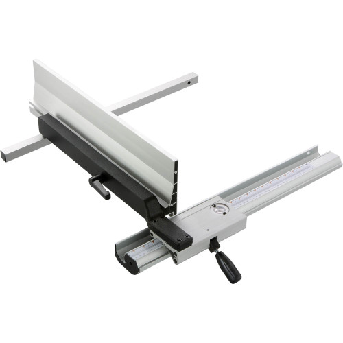 Grizzly Industrial Resaw Fence Complete in white background, Grizzly Industrial Resaw Fence Complete for G0153 Bandsaw, Grizzly Industrial Resaw Fence Complete G0154 Bandsaw, Detailed view of Grizzly Industrial Resaw Fence Complete, Grizzly Industrial Resaw Fence Complete in Use