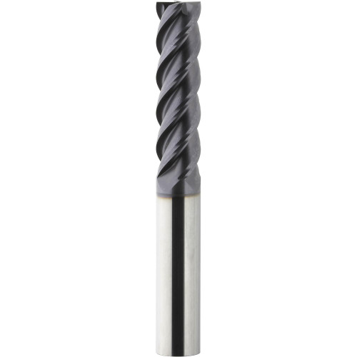 Grizzly Industrial Super Carbide 4-Flute End Mill in white background, Grizzly Industrial 1/8" x 2-1/2" Super Carbide 4-Flute End Mill, Grizzly Industrial 3/16" x 2-1/2" Super Carbide 4-Flute End Mill, Grizzly Industrial 1/4" x 2-1/2" Super Carbide 4-Flute End Mill, Grizzly Industrial 5/16" x 4" Super Carbide 4-Flute End Mill, Grizzly Industrial 3/8" x 4" Super Carbide 4-Flute End Mill