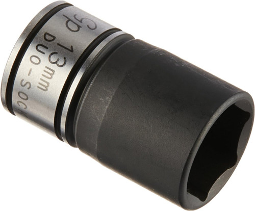 Grey Pneumatic 1/2" Drive x 13mm Standard Duo-Socket - 6pt (82013M)