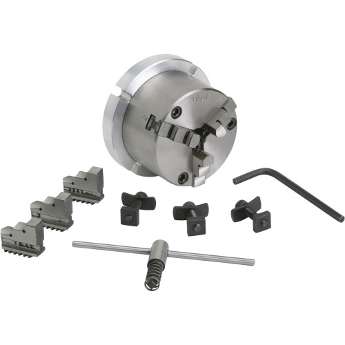 Grizzly Industrial 3-1/4" 3-Jaw Chuck in white background