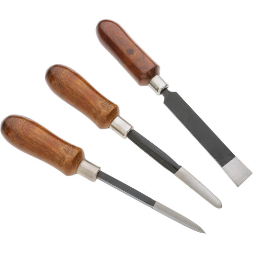 Grizzly Industrial 3-Piece Machinist's Scraper Set in white background