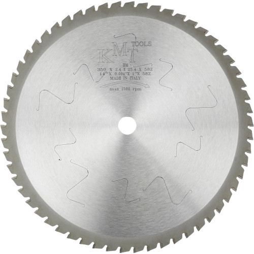 Front view of Grizzly Industrial 14" x 1" x 58t General Purpose Cold Cut Saw Blade for G0692