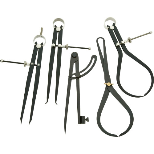 Grizzly Industrial 5-Pc. Woodworking Caliper Set  in white background