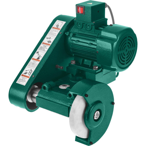 Grizzly Industrial 3/4 HP Tool Post Grinder in white background, Detailed view of Grizzly Industrial 3/4 HP Tool Post Grinder