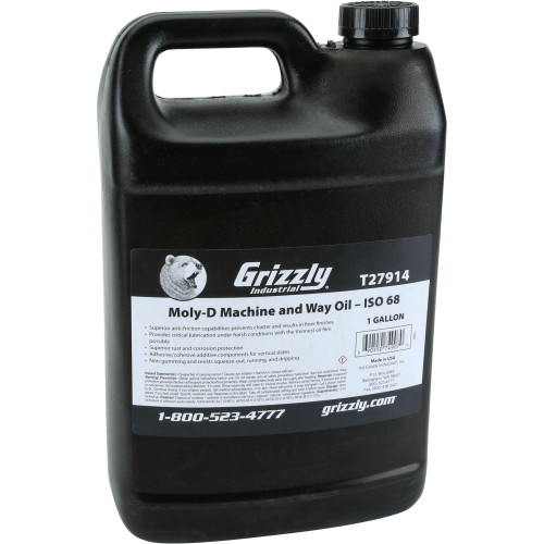 Front view of Grizzly Industrial Moly-D Machine and Way Oil-ISO 68, 1 Gallon