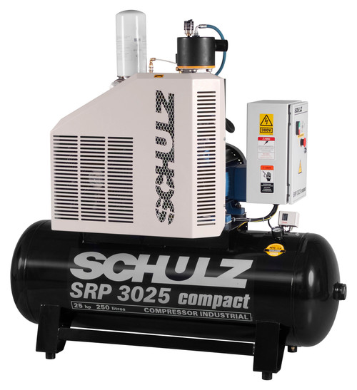 Schulz 89CFM 460V 3PH 25HP 80Gl Rotary Screw Compressor (970.2840-460) by JB Tools