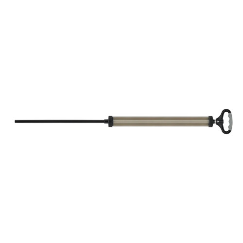 Avagard Gulp Syringe Hand Pump features a long metal rod with a handle, ideal for precise liquid dispensing.