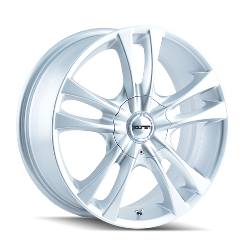 Right side view of Touren TR22 3222 Gloss Hyper Silver Wheel, Left side view of Touren TR22 3222 Gloss Hyper Silver Wheel