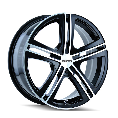 Touren TR62 3262 Gloss Black/Machined Wheels in white background