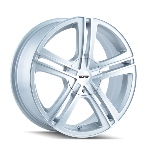 Front view of Touren TR62 3262 Gloss Hyper Silver/Machined Wheels