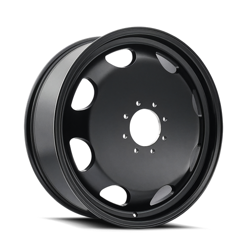 Front view of Cali Off-Road Summit Dually 9110D/8107D Inner Matte Black Wheels