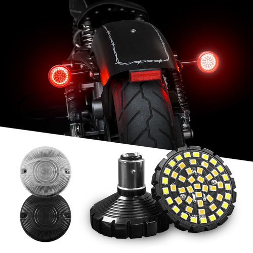 Detailed view of XKGLOW Rear LED Turn Signal Kit 1157 1156 for Harley Indian, Features of XKGLOW Rear LED Turn Signal Kit 1157 1156 for Harley Indian, XKGLOW Rear LED Turn Signal Kit 1157 1156 for Harley Indian Flat Style, XKGLOW Rear LED Turn Signal Kit 1157 1156 for Harley Indian Bullet Style, Lens Colors of XKGLOW Rear LED Turn Signal Kit 1157 1156 for Harley Indian