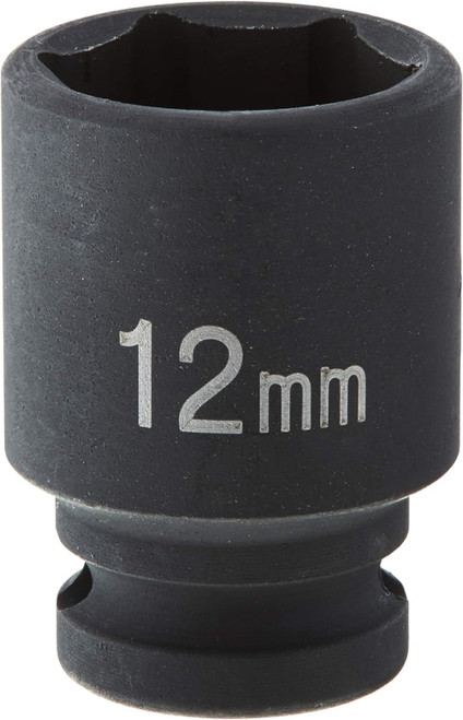 Grey Pneumatic 912MG 1/4" Drive x 12mm Magnetic Standard Socket