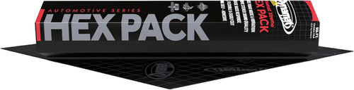 Dynamat Xtreme Hex Pack Sheet in white background, Dynamat Xtreme Hex Pack Sheet with label, Close-up of Dynamat Xtreme Hex Pack Sheet, Dynamat Xtreme Hex Pack Sheet size, Dynamat Xtreme Hex Pack Sheet being used, Product Calculator