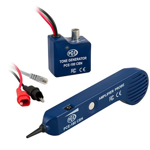 PCE Instruments Cable Detector in white background, Detailed view of PCE Instruments Cable Detector, PCE Instruments Cable Detector in Use