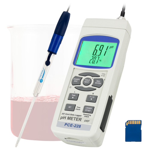 Detailed view of PCE Instruments Digital Environmental Meter, Close up view of PCE Instruments Digital Environmental Meter
